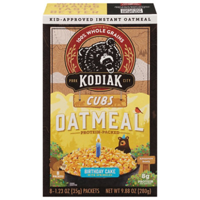 Kodiak Cubs Adventure Birthday Cake Instant Oatmeal Packets Box - 9.88 Oz - Image 3