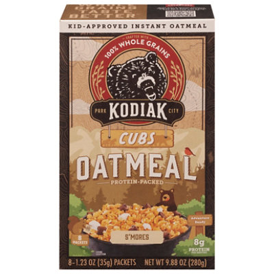 Kodiak Cubs Adventure S'mores Instant Oatmeal Packets Box - 9.88 Oz - Image 3