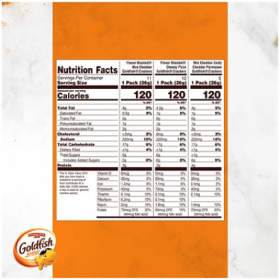 Goldfish Bold Mix Crackers 30 Count - 0.9 Oz - Image 4