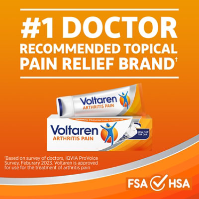 Voltaren Arthritis Pain Topical Gel 1% - 3.5 Oz - Image 2