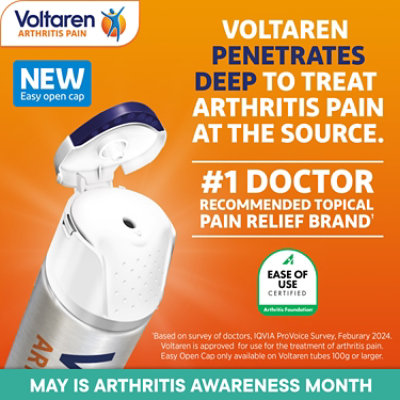 Voltaren Arthritis Pain Topical Gel 1% - 3.5 Oz - Image 3