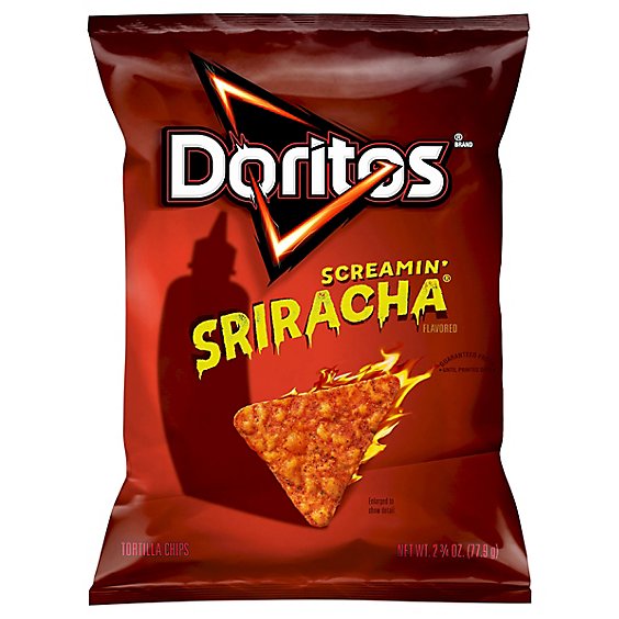 Doritos Tortilla Chips Screamin Sriracha - 2.75 Oz