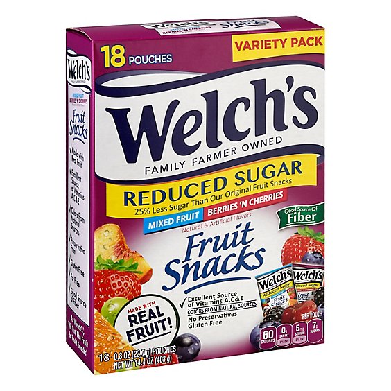 Welchs Reduced Sugar Mixed Fruit - 14.4 Oz