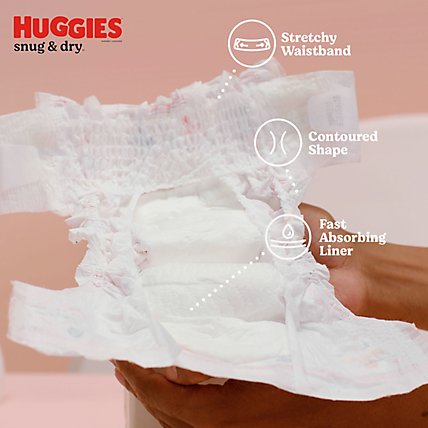 Huggies Snug and Dry Size 2 Baby Diapers - 112 Count - Image 3