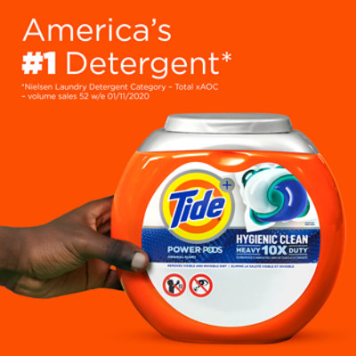 Tide Plus Power PODS Hygienic Clean Laundry Detergent Pacs Original Scent - 48 Count - Image 6