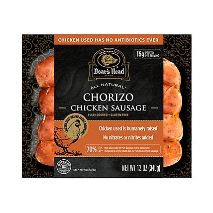 Boars Head Chorizo Chicken Sausage - 12 Oz - Image 1