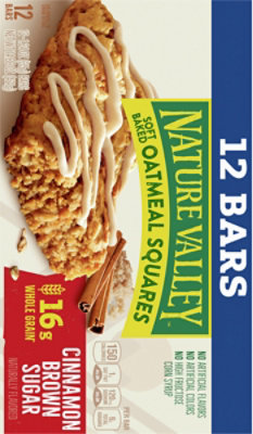 Nature Valley Cinnamon Brown Sugar Soft Baked Oatmeal Squares - 12-1.24 Oz - Image 6