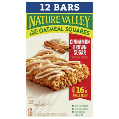 Nature Valley Cinnamon Brown Sugar Soft Baked Oatmeal Squares - 12-1.24 Oz - Image 1