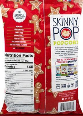 SkinnyPop Popcorn Gingerbread Cookie - 7.4 Oz - Image 6