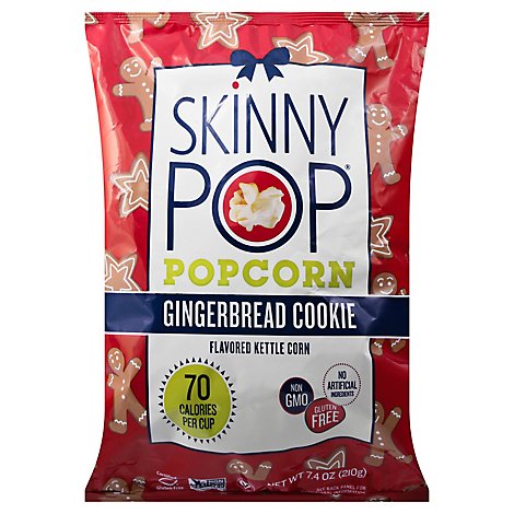SkinnyPop Popcorn Gingerbread Cookie - 7.4 Oz
