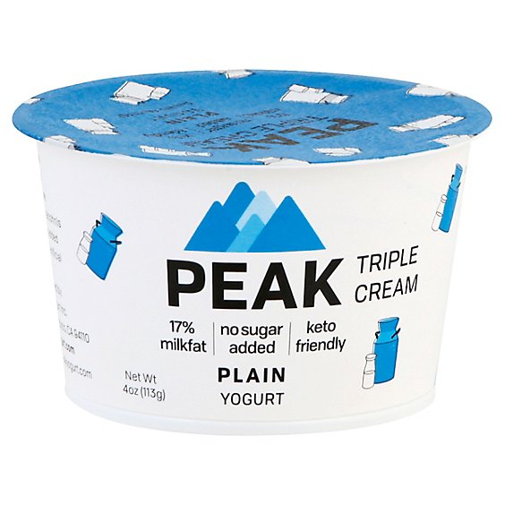 Peak Yogurt Plain - 4 Oz