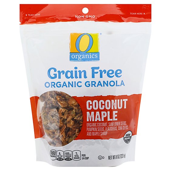O Organics Granola Grain Free Coconut Maple - 8 Oz