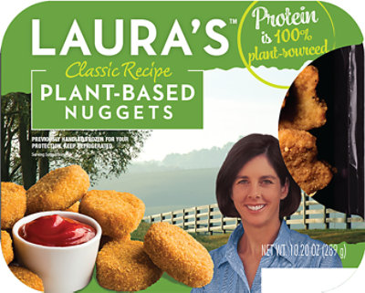 Lauras Lean Classic Recipe Plant Based Nuggets - 8 Oz. - Image 1