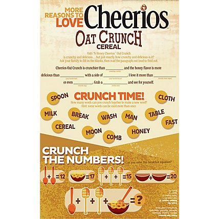 Cheerios Oats N Honey Oat Crunch Cereal - 18.2 Oz - Image 6
