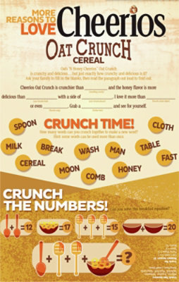 Cheerios Oats N Honey Oat Crunch Cereal - 18.2 Oz - Image 6