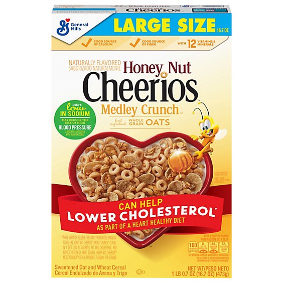 Cheerios Honey Nut Medley Crunch Cereal - 16.7 Oz