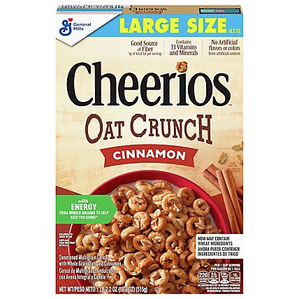 Cheerios Cinnamon Oat Crunch Cereal - 18.2 Oz - Image 2