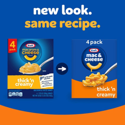 Kraft Thick 'n Creamy Mac & Cheese Macaroni and Cheese Dinner - 4 - 7.25 Oz - Image 3
