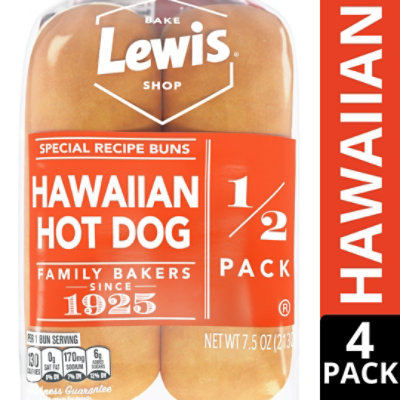 Lewis Bake Shop Hawaiian Hot Dog Bun - 7.5 Oz - Image 2