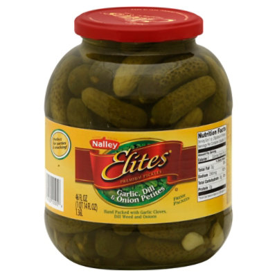 Nalley Garlic Onion Dill Pickle Petites - 46 Fl. Oz. - Image 1