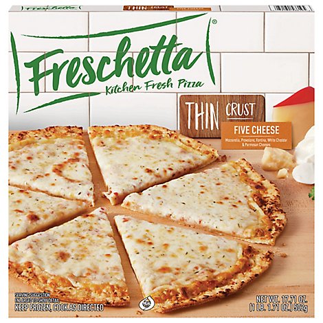 Freschetta Thin Crust Pizza 5 Cheese - 17.71 Oz
