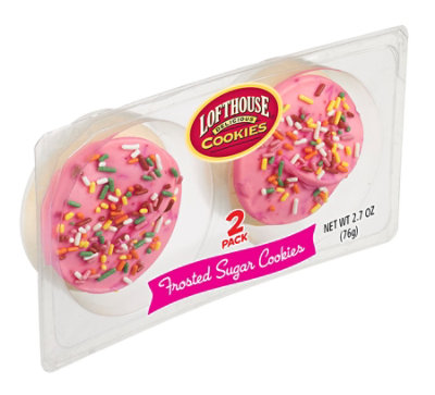 Lofthouse Pink Frosted Sugar Cookies - 2.7 Oz. - Image 1