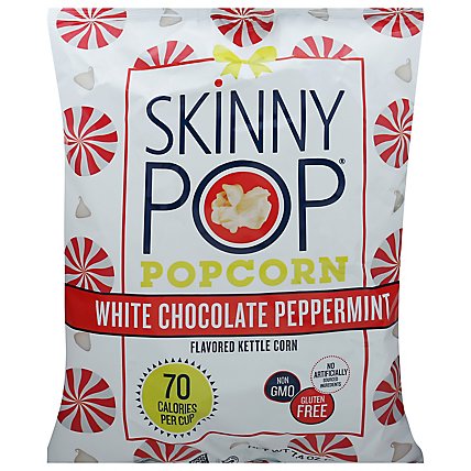 SkinnyPop Popcorn White Chocolate Peppermint - 7.4 Oz - Image 1