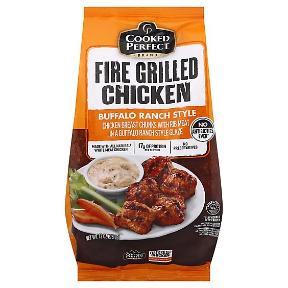 Cooked Perfect Buffalo Ranch Style Fire Grilled Chicken - 12 Oz.