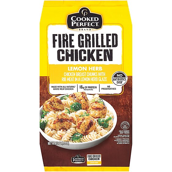 Cooked Perfect Lemon Herb Fire Grilled Chicken - 12 Oz.