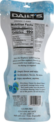 Dailys Spiked Snow Cone Blue Raspberry Pouches - 10 Fl. Oz. - Image 6