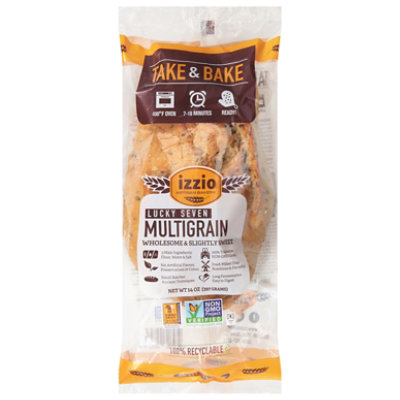 Izzio Artisan Bakery Take & Bake Lucky 7 Multigrain Bread - 14 Oz. - Image 2
