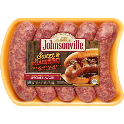Johnsonville Sweet & Spicy Bbq Pork Sausage Links - 19 Oz.