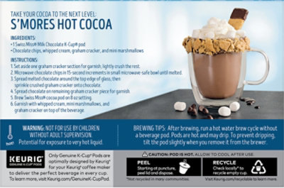 Swiss Miss Milk Chocolate Hot Cocoa Keurig Single Serve K Cup Pods - 10 Count - Image 8