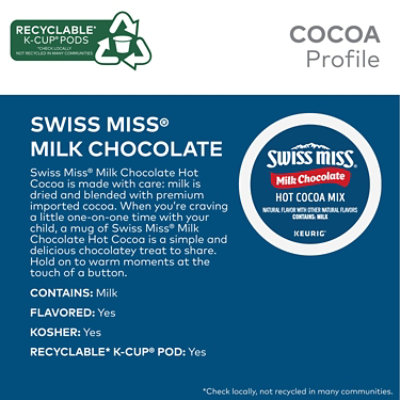 Swiss Miss Milk Chocolate Hot Cocoa Keurig Single Serve K Cup Pods - 10 Count - Image 2