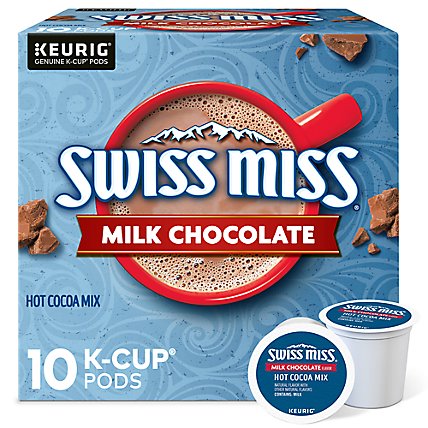 Swiss Miss Milk Chocolate Hot Cocoa K Cup Pods - 10 Count - Image 1