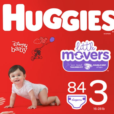 Huggies Little Movers Giga 3 - 84 Count - Image 2