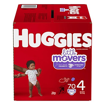 Huggies Little Movers Giga 4 - 70 Count - Image 3