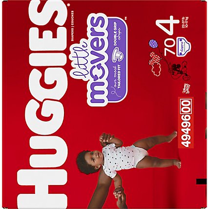 Huggies Little Movers Giga 4 - 70 Count - Image 4