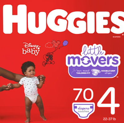 Huggies Little Movers Giga 4 - 70 Count - Image 2