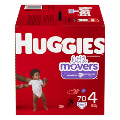 Huggies Little Movers Giga 4 - 70 Count - Image 1