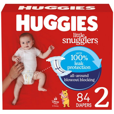 Huggies Little Snugglers Baby Diapers Size 2 (12-18 lbs) - 84 Count - Image 1