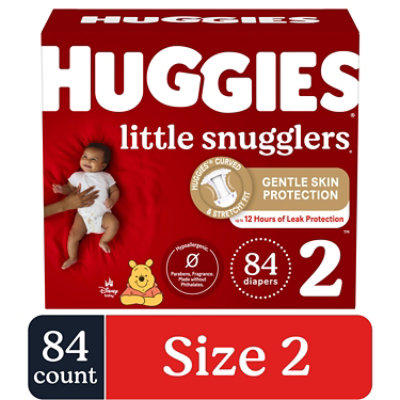 Huggies Little Snugglers Size 2 Baby Diapers - 84 Count