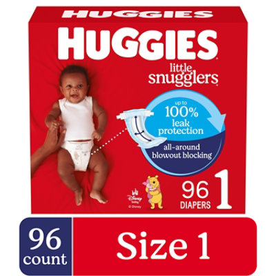 Huggies Little Snugglers Baby Diapers,, Size 1 (8-14 lbs) - 96 Count - Image 1