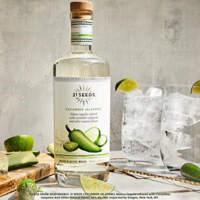 21 Seeds Cucumber Jalapeno Blanco Tequila  - 750 Ml - Image 5