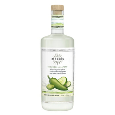 21 Seeds Cucumber Jalapeno Blanco Tequila  - 750 Ml
