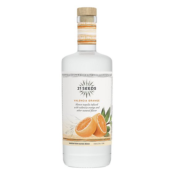 21 Seeds Valencia Orange Blanco Tequila - 750 Ml
