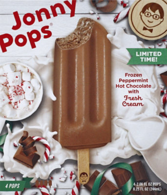 JonnyPops Bars Cream Peppermint Chocolate - 4-2.06 Oz - Image 2