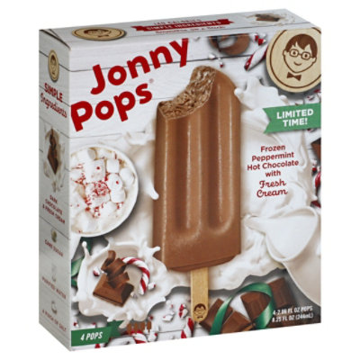 JonnyPops Bars Cream Peppermint Chocolate - 4-2.06 Oz - Image 1