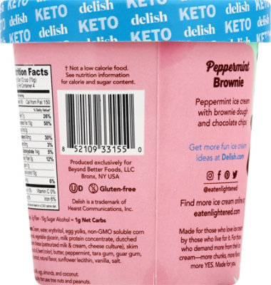 Enlightened Ice Cream Peppermnt Pint - 16 Fl. Oz. - Image 6