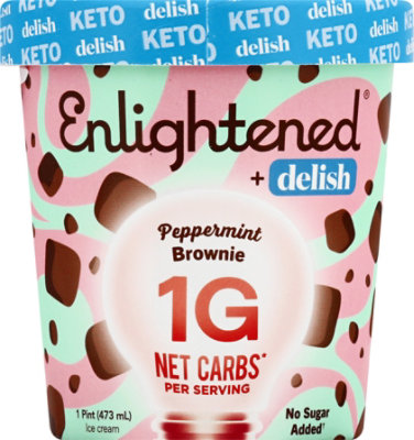 Enlightened Ice Cream Peppermnt Pint - 16 Fl. Oz. - Image 2